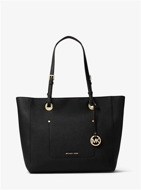 michael kors black saffiano|Michael Kors saffiano large tote.